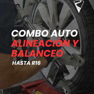 Alineación + 4  balanceos auto hasta R16