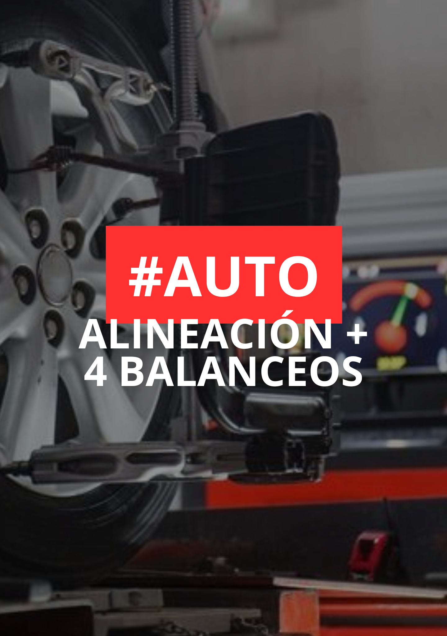 Alineación + 4  balanceos auto